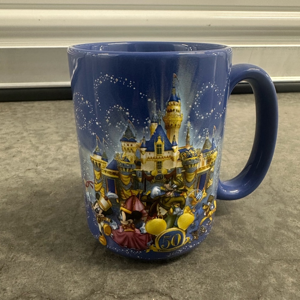 Disney Blue and Gold Castle Celebration Mug